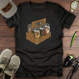 Beer Carrier T Shirt Gift For Fishing Enthusiast