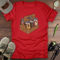 Beer Carrier T Shirt Gift For Fishing Enthusiast