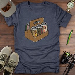 Beer Carrier T Shirt Gift For Fishing Enthusiast