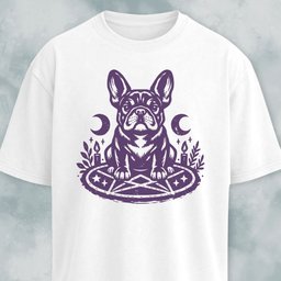 Witchcore Occult French Bulldog T Shirt Gift For Dog Lover