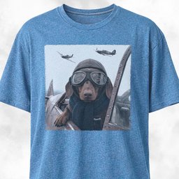 Ww2 Doxie Pilot T Shirt Gift For Dog Lover