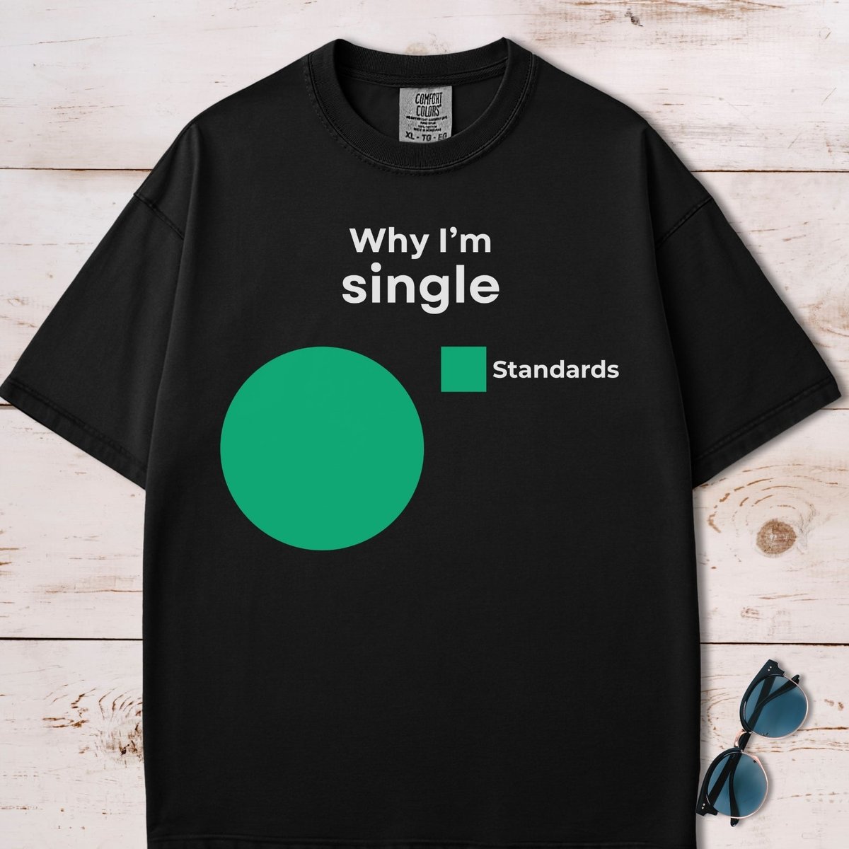 Why Im Single Pie Chart T Shirt Gift For Dog Lover