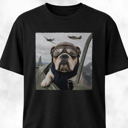 Ww2 Bulldog Pilot T Shirt Gift For Dog Lover