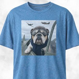 Ww2 Bulldog Pilot T Shirt Gift For Dog Lover