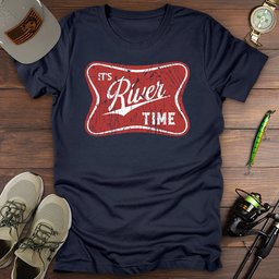 Its River Time T Shirt Gift For Fishing Enthusiast