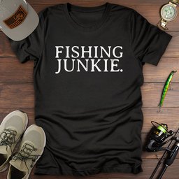 Fishing Junkie T Shirt Gift For Fishing Enthusiast
