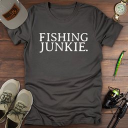 Fishing Junkie T Shirt Gift For Fishing Enthusiast