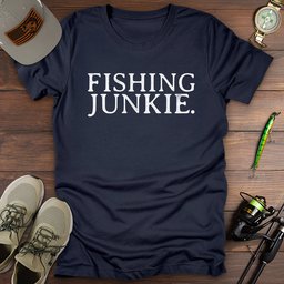 Fishing Junkie T Shirt Gift For Fishing Enthusiast