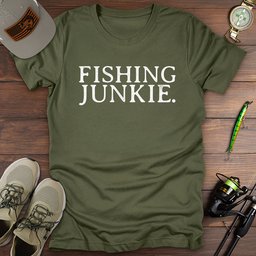 Fishing Junkie T Shirt Gift For Fishing Enthusiast