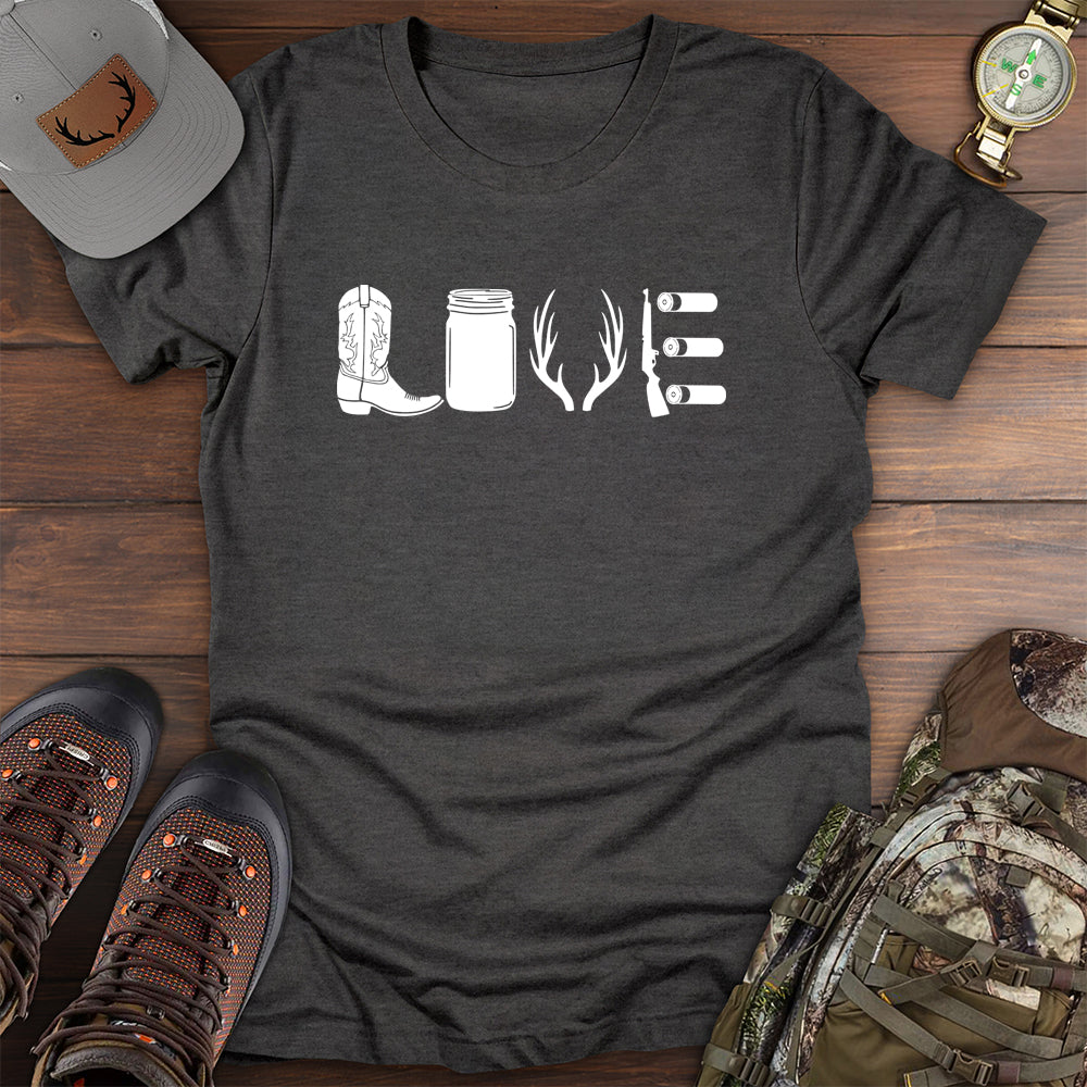 Love Country Hunting T Shirt Gift For Fishing Enthusiast