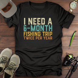 Fishing Trip Goals T Shirt Gift For Fishing Enthusiast
