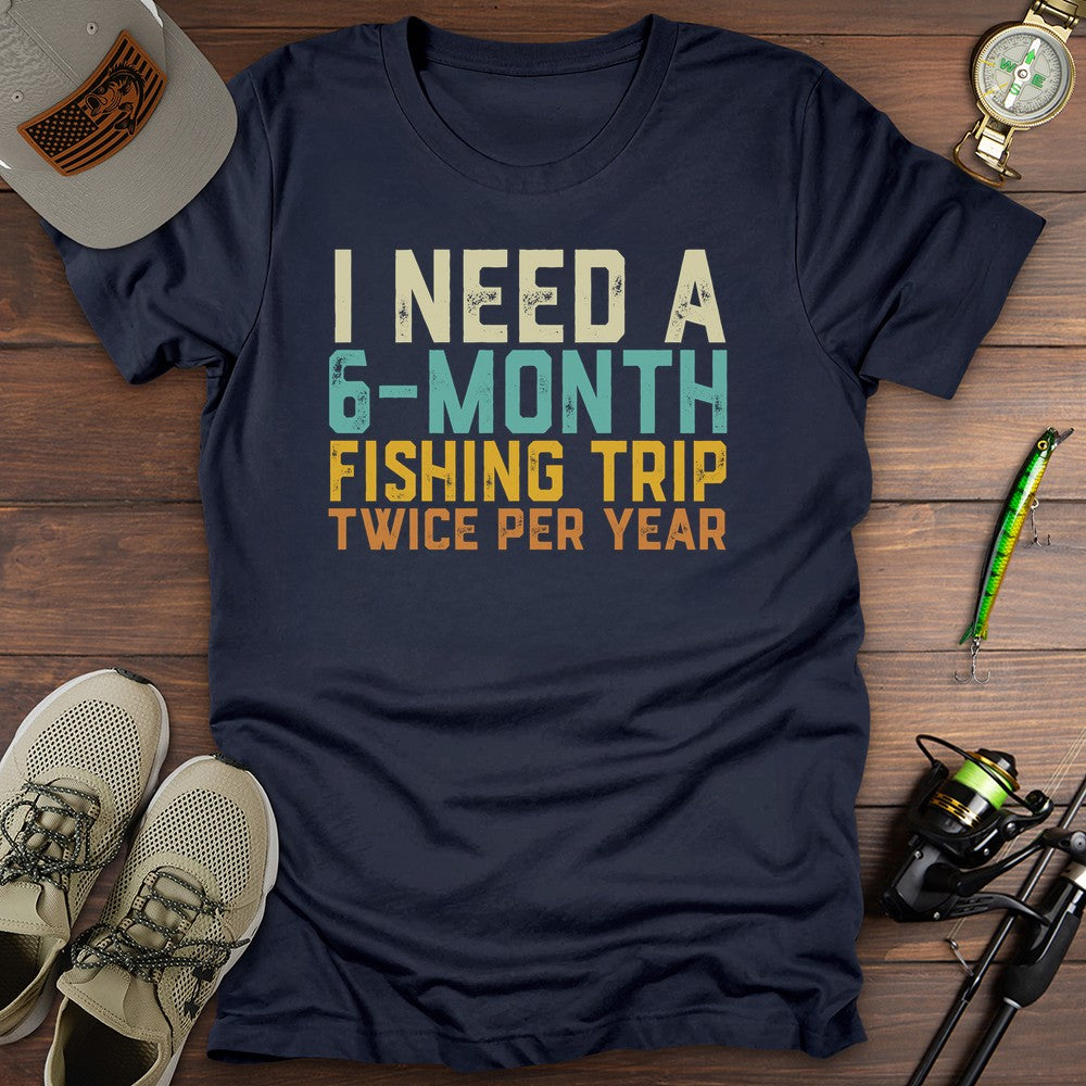 Fishing Trip Goals T Shirt Gift For Fishing Enthusiast