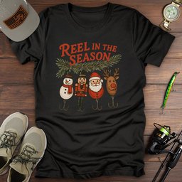 Fishing Christmas T Shirt Gift For Fishing Enthusiast