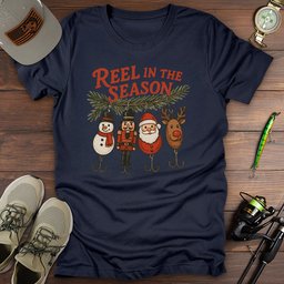 Fishing Christmas T Shirt Gift For Fishing Enthusiast