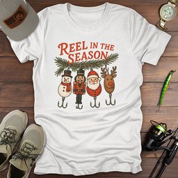 Fishing Christmas T Shirt Gift For Fishing Enthusiast