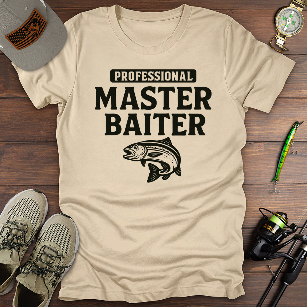 Master Baiter Fishing T Shirt Gift For Fishing Enthusiast