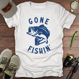 Gone Fishin T Shirt Gift For Fishing Enthusiast