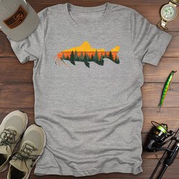 Forest Catfish T Shirt Gift For Fishing Enthusiast