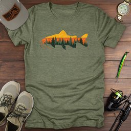 Forest Catfish T Shirt Gift For Fishing Enthusiast