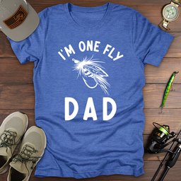 Im One Fly Dad Fishing T Shirt Gift For Dad