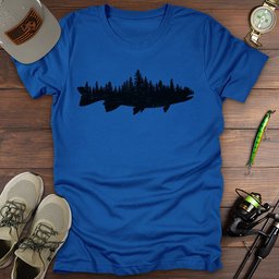 Forest Fish T Shirt Gift For Fishing Enthusiast