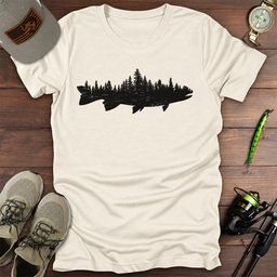Forest Fish T Shirt Gift For Fishing Enthusiast