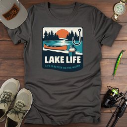 Lake Life T Shirt Gift For Fishing Enthusiast