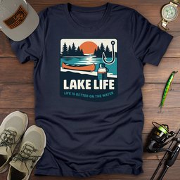 Lake Life T Shirt Gift For Fishing Enthusiast