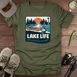 Lake Life T Shirt Gift For Fishing Enthusiast
