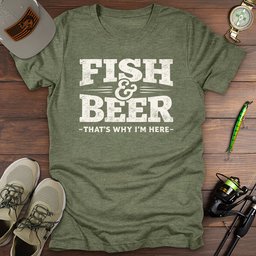 Fish Beer T Shirt Gift For Fishing Enthusiast