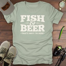 Fish Beer T Shirt Gift For Fishing Enthusiast