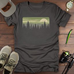 Forest Moon T Shirt Gift For Fishing Enthusiast