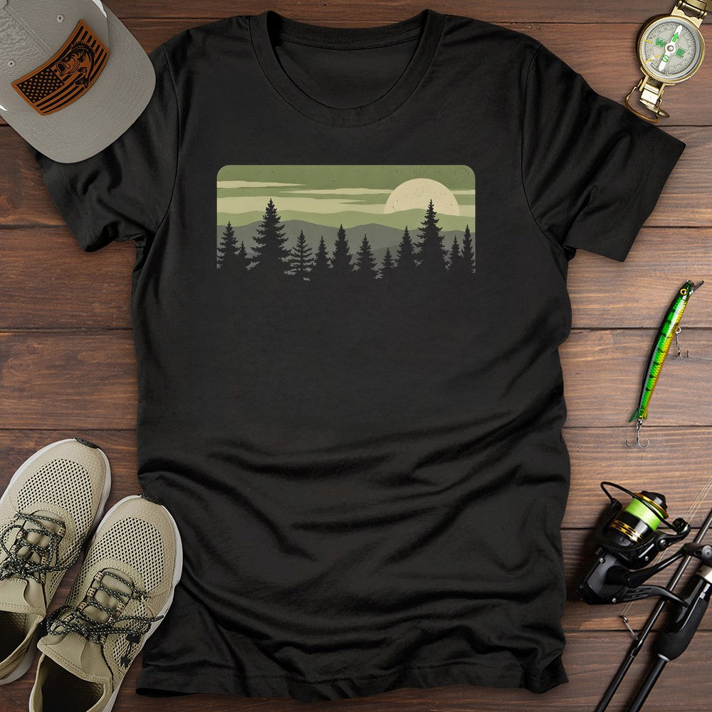 Forest Moon T Shirt Gift For Fishing Enthusiast