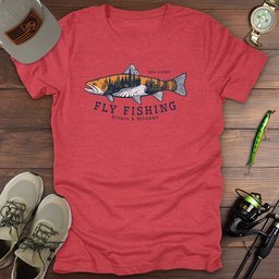 Fly Fishing Fish T Shirt Gift For Fishing Enthusiast