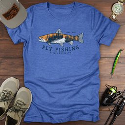 Fly Fishing Fish T Shirt Gift For Fishing Enthusiast