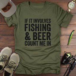 Fishing Beer T Shirt Gift For Fishing Enthusiast