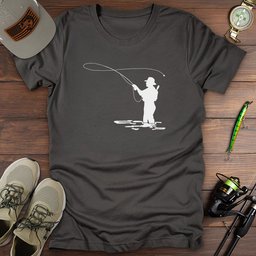 Fly Fisherman Png T Shirt Gift For Fishing Enthusiast