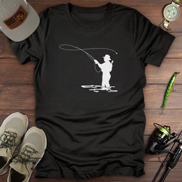 Fly Fisherman Png T Shirt Gift For Fishing Enthusiast