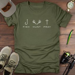 Fish Hunt Pray T Shirt Gift For Fishing Enthusiast
