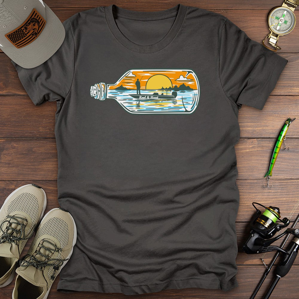 Happy Place T Shirt Gift For Fishing Enthusiast