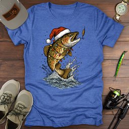 Merry Troutmas T Shirt Gift For Fishing Enthusiast