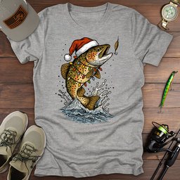 Merry Troutmas T Shirt Gift For Fishing Enthusiast
