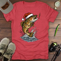 Merry Troutmas T Shirt Gift For Fishing Enthusiast