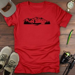 Mountain Rise T Shirt Gift For Fishing Enthusiast