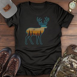 Midnight Deer T Shirt Gift For Fishing Enthusiast