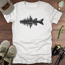 Pine Water T Shirt Gift For Fishing Enthusiast