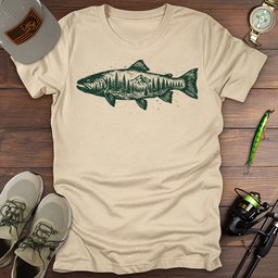 Outfitter Trout T Shirt Gift For Fishing Enthusiast