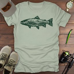Outfitter Trout T Shirt Gift For Fishing Enthusiast