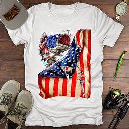 Fishing American Flag T Shirt Gift For Fishing Enthusiast