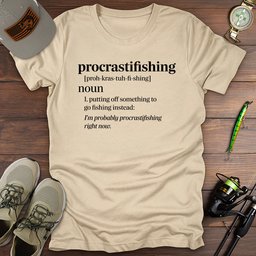 Procrastifishing T Shirt Gift For Fishing Enthusiast
